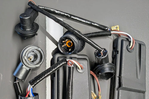 BMW E31 EU-Spec Front Lower Light Strip (FTP) Wiring Harness (Set of 2) — Complete Pair (Replaces 63118354387 / 63118354388)